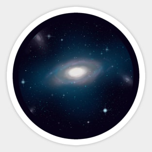 Spiral Galaxy - Round Sticker